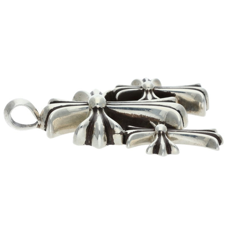 Chrome Hearts Triple CH Cross Small Pendant Size ONE SIZE