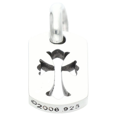 Chrome Hearts 925 Silver Tiny Cutout Cross Dog Size ONE SIZE