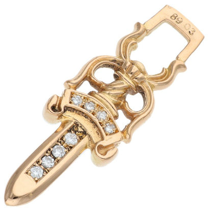 Chrome Hearts 22K Dagger Pave Diamond Pendant