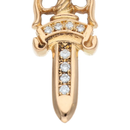 Chrome Hearts 22K Dagger Pave Diamond Pendant