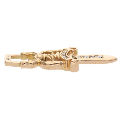Chrome Hearts 22K Dagger Pave Diamond Pendant
