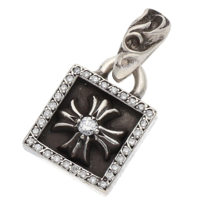 Chrome Hearts 925 Silver Framed CH Plus Pave Size ONE SIZE
