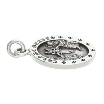 Chrome Hearts 925 Silver Angel Medal Oval Size ONE SIZE