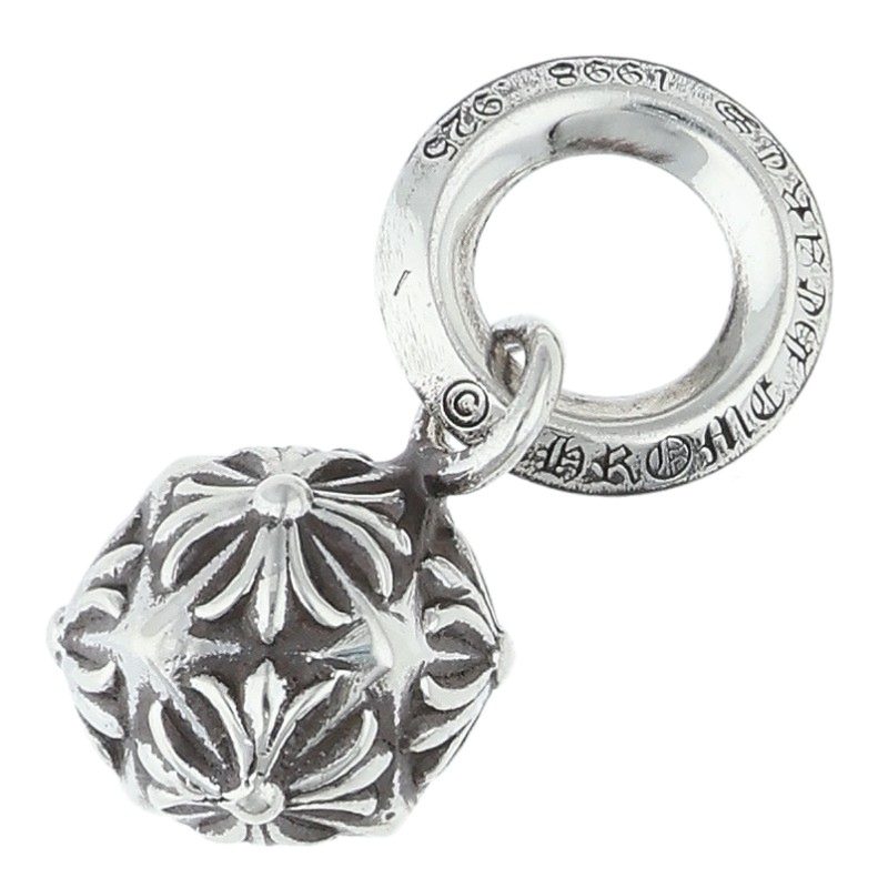 Chrome Hearts 925 Silver Pyramid Plus Ball Size ONE SIZE