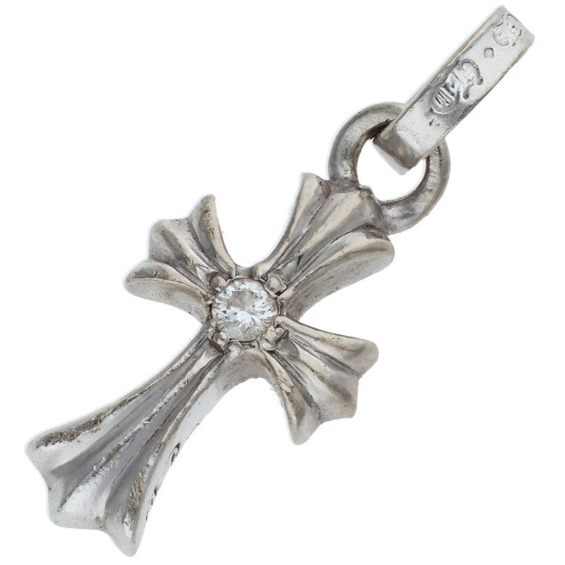 Chrome Hearts 18K WG Babyfat 1D Cross Charm Size ONE SIZE