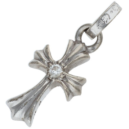 Chrome Hearts 18K WG Babyfat 1D Cross Charm Size ONE SIZE