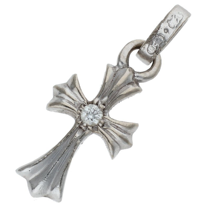 Chrome Hearts 18K WG Babyfat 1D Cross Charm Size ONE SIZE