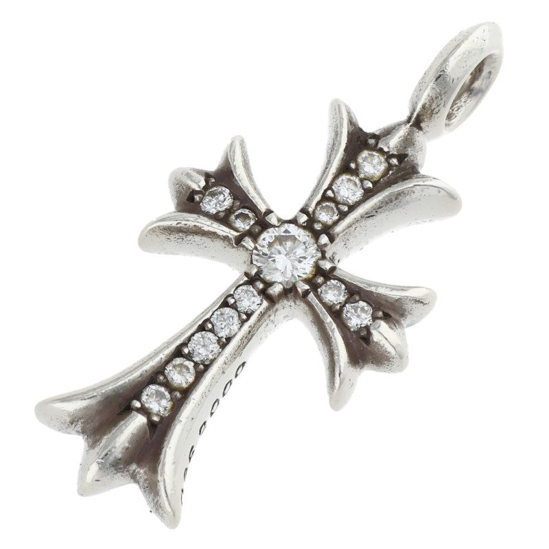 Chrome Hearts 925 Tiny Fat Cross Pave Diamond