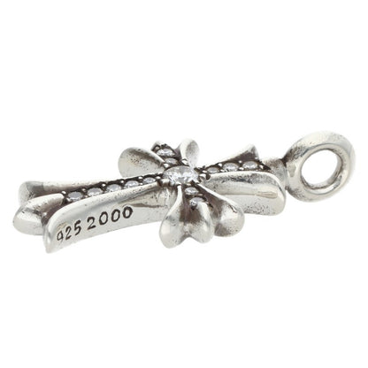 Chrome Hearts 925 Tiny Fat Cross Pave Diamond