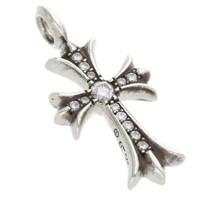 Chrome Hearts 925 Tiny Fat Cross Pave Diamond