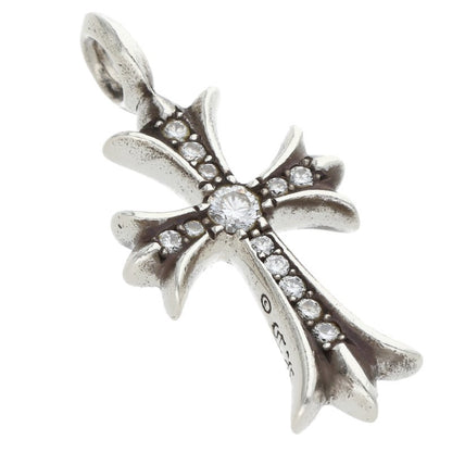 Chrome Hearts 925 Tiny Fat Cross Pave Diamond