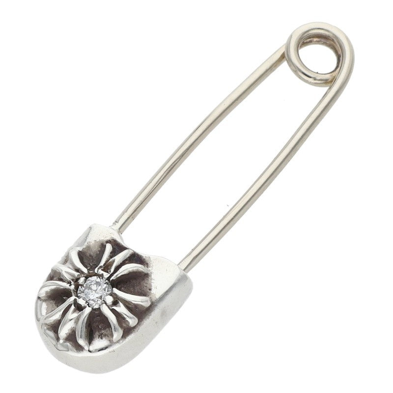 Chrome Hearts Small Safety Pin 1 Diamond 925 Size ONE SIZE
