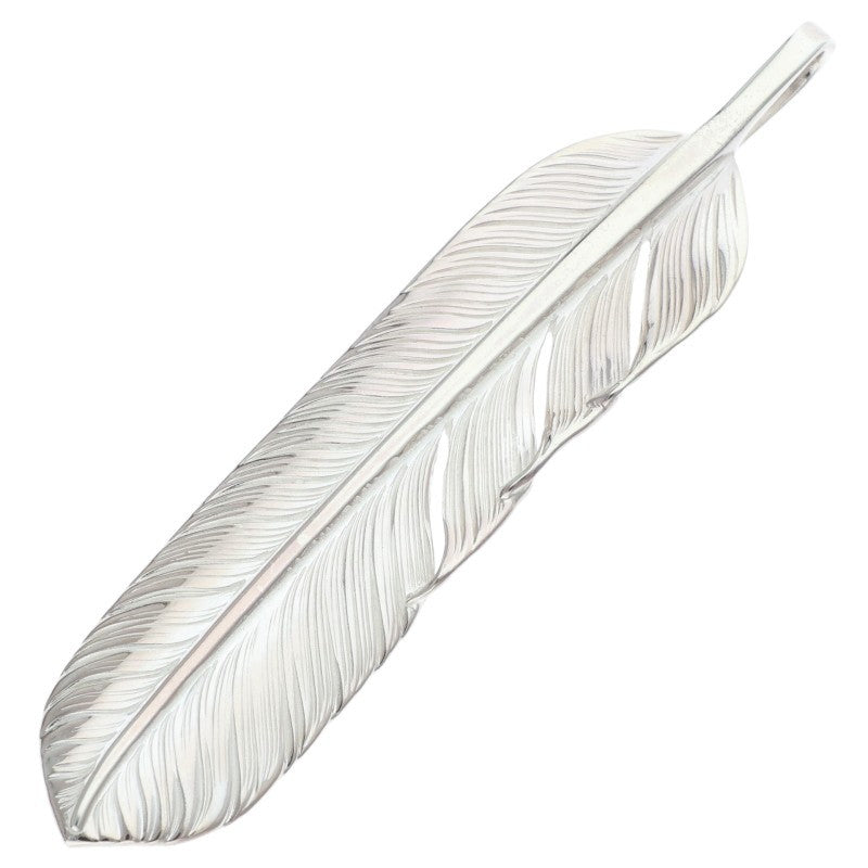 L flight feather 01 Silver Flight Feather Size ONE SIZE