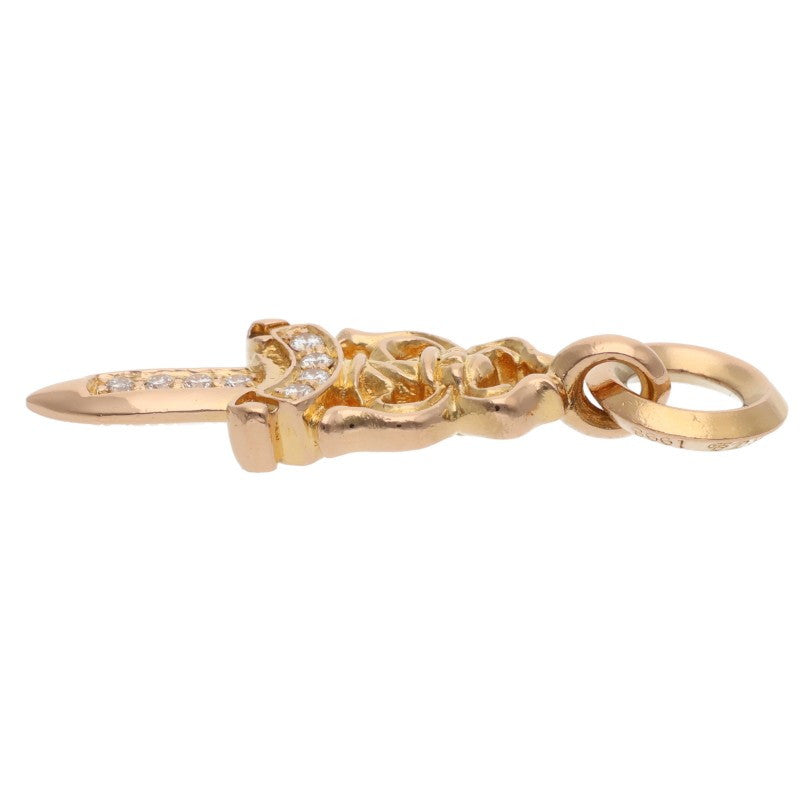 Chrome Hearts 22K #5 Dagger Charm Pave Diamond Size ONE SIZE