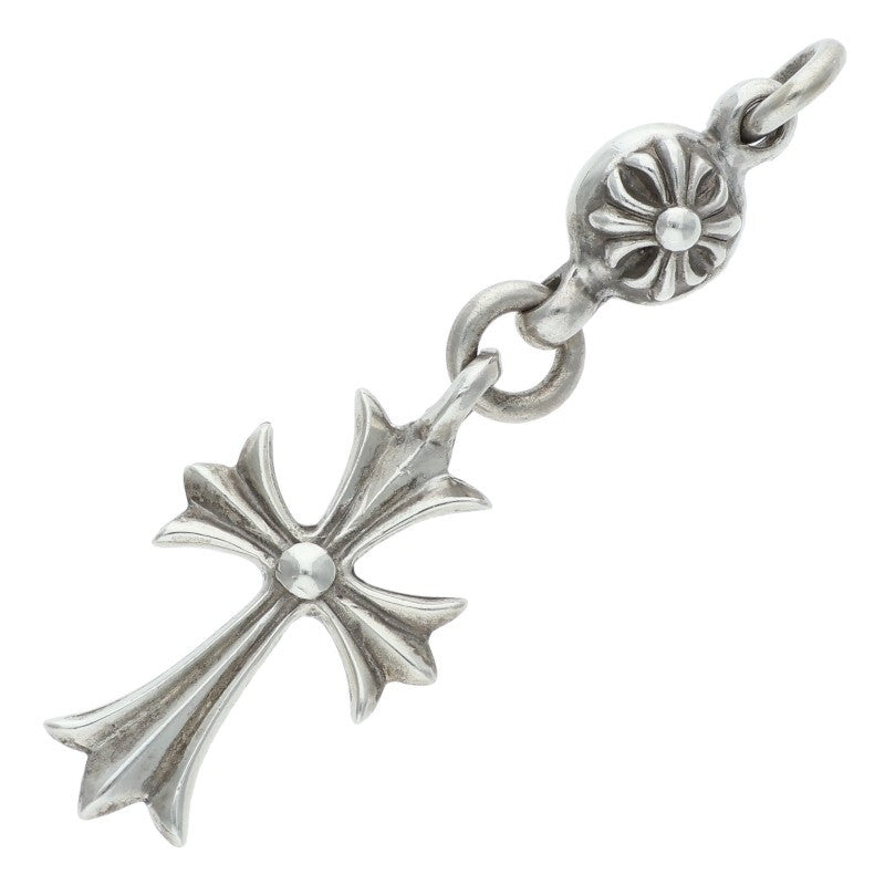Chrome Hearts 1B Tiny CH Cross Charm Silver