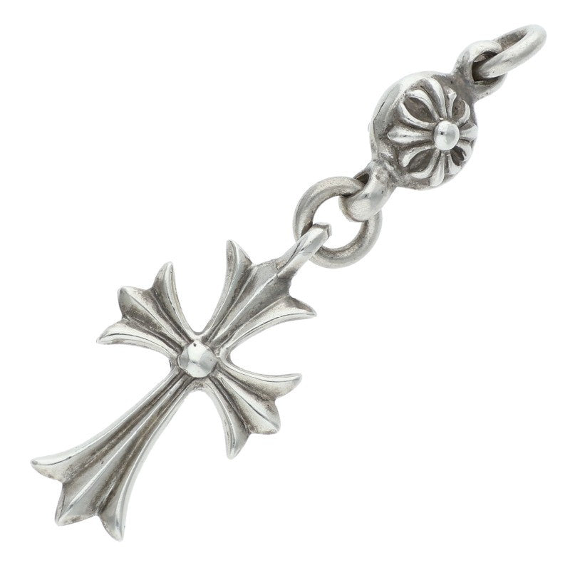 Chrome Hearts 1B Tiny CH Cross Charm Silver