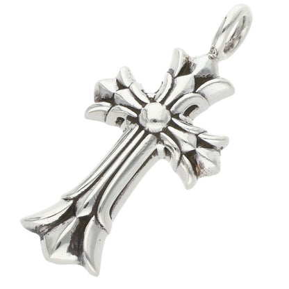 Chrome Hearts DBL CH Cross Charm Silver 925 Size ONE SIZE