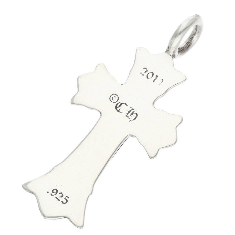 Chrome Hearts DBL CH Cross Charm Silver 925 Size ONE SIZE