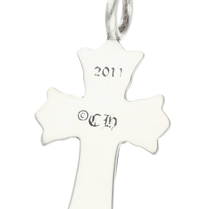 Chrome Hearts DBL CH Cross Charm Silver 925 Size ONE SIZE