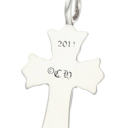 Chrome Hearts DBL CH Cross Charm Silver 925 Size ONE SIZE
