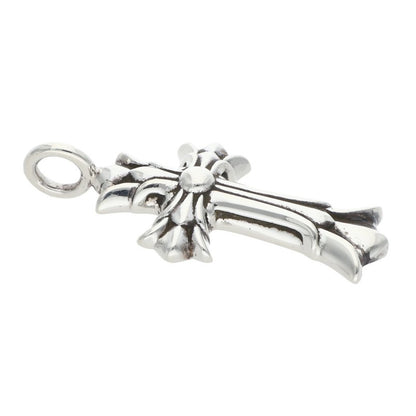 Chrome Hearts DBL CH Cross Charm Silver 925 Size ONE SIZE
