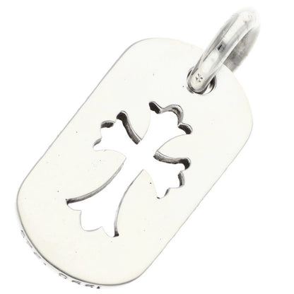 Chrome Hearts Cut Out Cross Small Dog Tag Size ONE SIZE