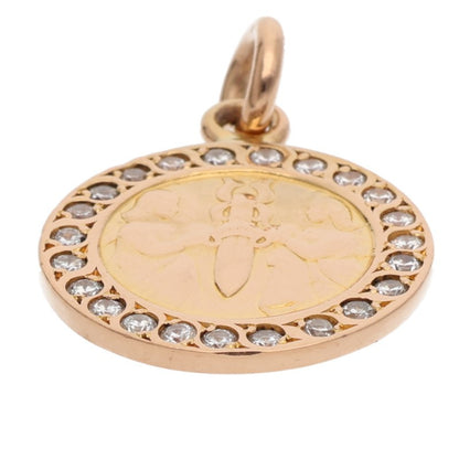Chrome Hearts 22K Pave Diamond Angel Medal