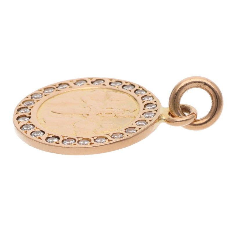 Chrome Hearts 22K Pave Diamond Angel Medal