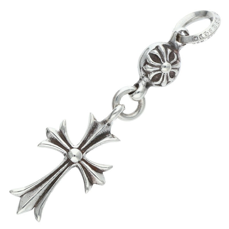 Chrome Hearts 1 Ball Tiny CH Cross Charm .925 Size Silver
