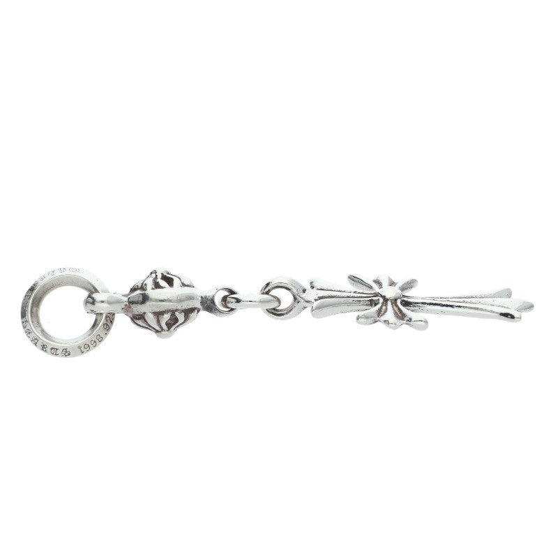Chrome Hearts 1 Ball Tiny CH Cross Charm .925 Size Silver