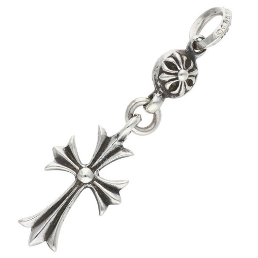 Chrome Hearts 1 Ball Tiny CH Cross Charm .925 Size ONE SIZE