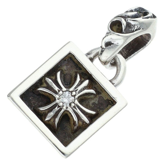 Chrome Hearts Framed CH Plus 1 Diamond Charm Size ONE SIZE