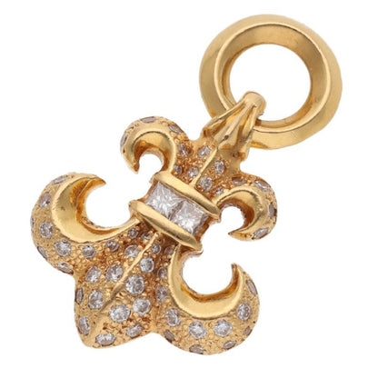 Chrome Hearts 22K BS Fleur Pave Diamond