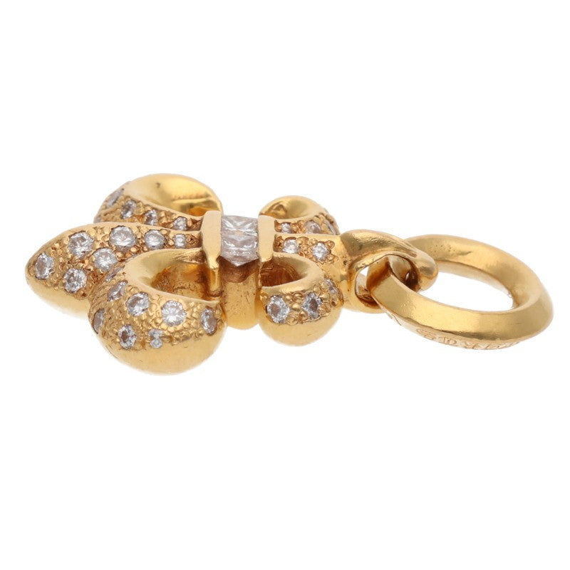 Chrome Hearts 22K BS Fleur Pave Diamond