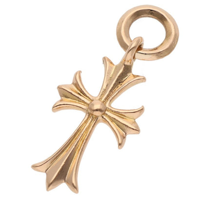 Chrome Hearts 22K Tiny CH Cross Old Charm YG Size ONE SIZE