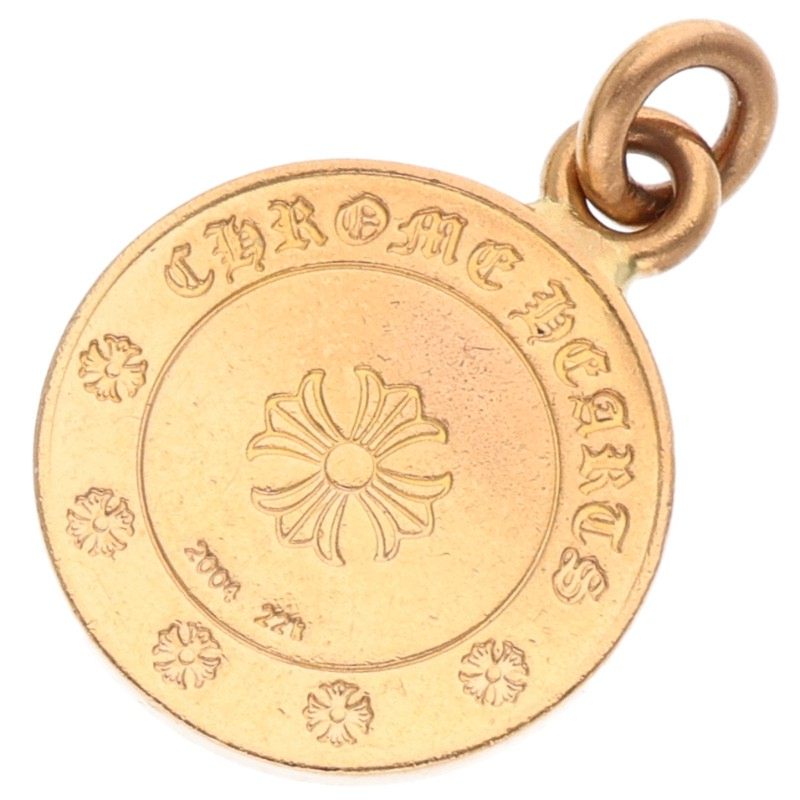 Chrome Hearts 22K Angel Medal Charm Pave