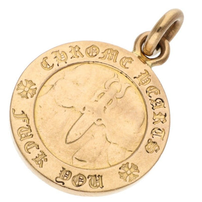 Chrome Hearts 22K Angel Medal Charm V1 YG Size ONE SIZE