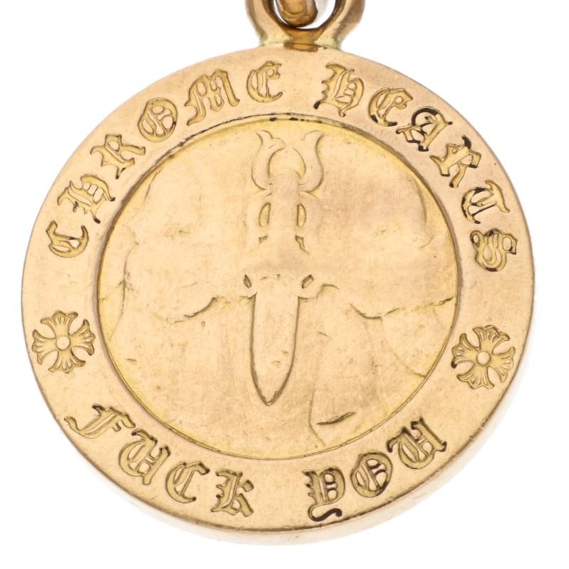 Chrome Hearts 22K Angel Medal Charm V1 YG Size ONE SIZE