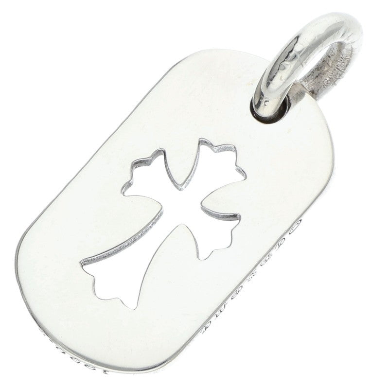 Chrome Hearts Cutout Cross Dog Tag Charm .925