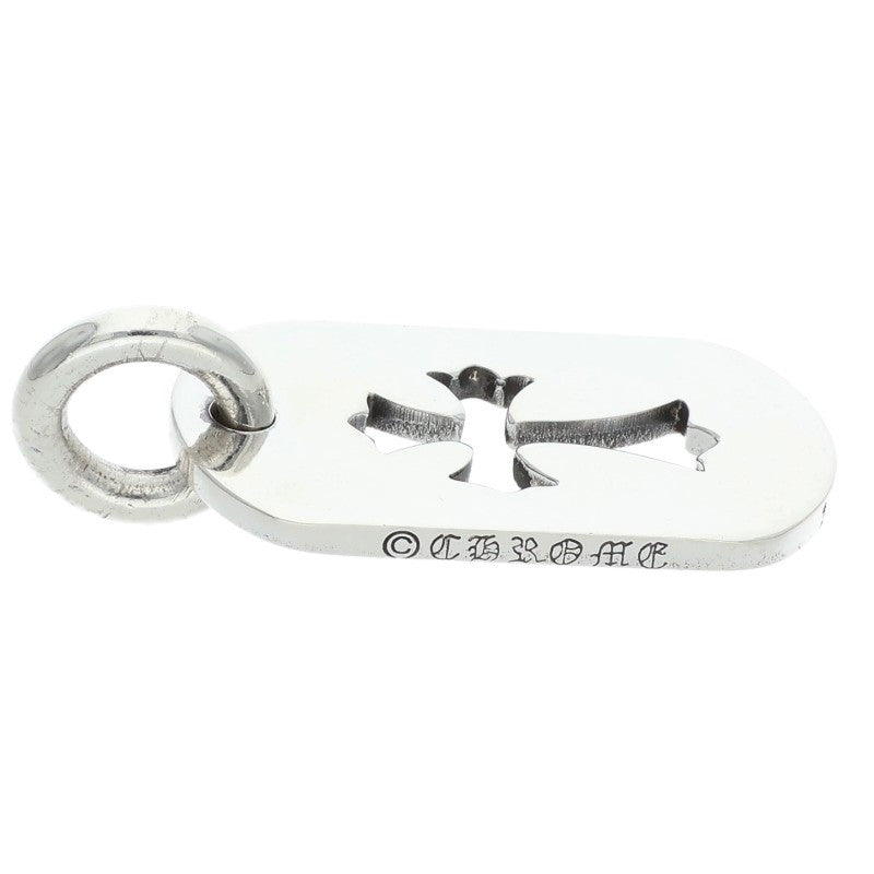 Chrome Hearts Cutout Cross Dog Tag Charm .925