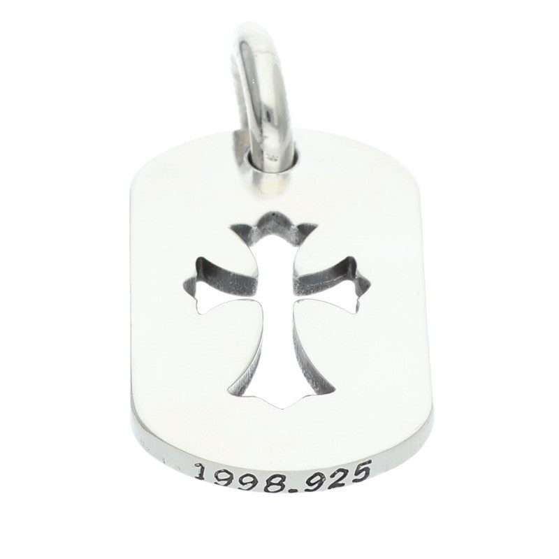 Chrome Hearts Cutout Cross Dog Tag Charm .925