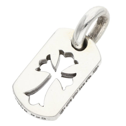 Chrome Hearts Tiny Cutout Cross Dog Tag .925 Size ONE SIZE