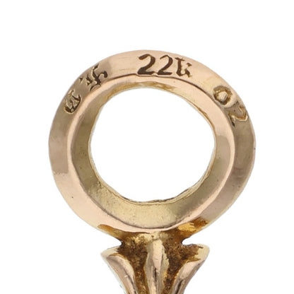 Chrome Hearts 22K CH Cross Stack Charm Yellow