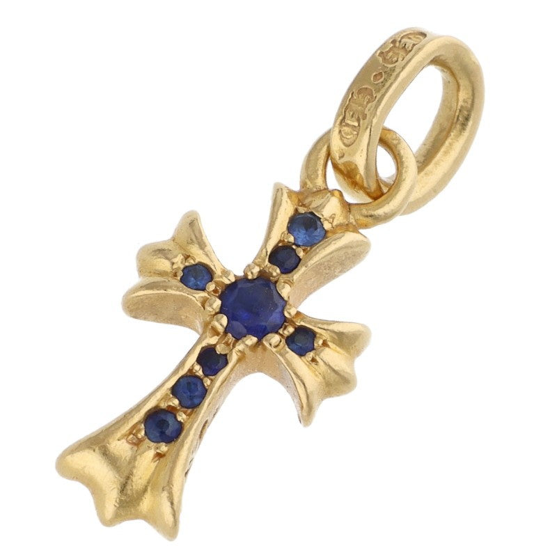 Chrome Hearts 22K Baby Fat Pave Blue Sapphire Charm