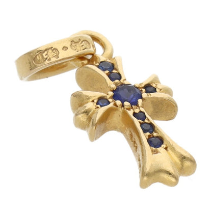 Chrome Hearts 22K Baby Fat Pave Blue Sapphire Charm