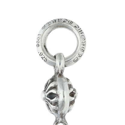 Chrome Hearts 925 1 Ball Tiny CH Cross Charm Size ONE Silver