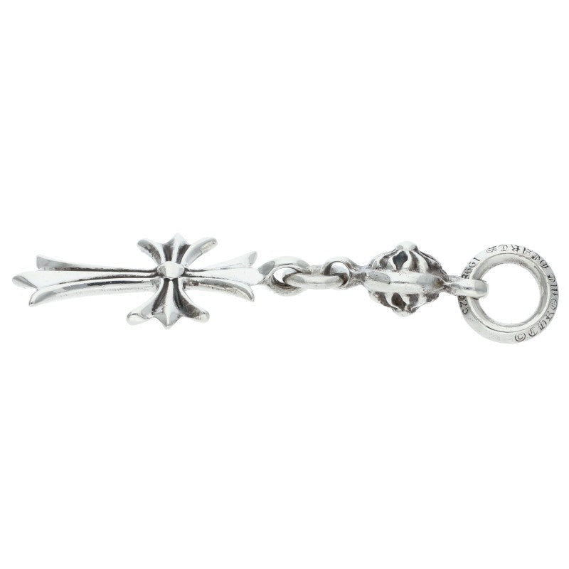 Chrome Hearts 925 1 Ball Tiny CH Cross Charm Size ONE Silver