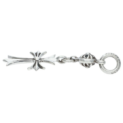Chrome Hearts 925 1 Ball Tiny CH Cross Charm Size ONE Silver