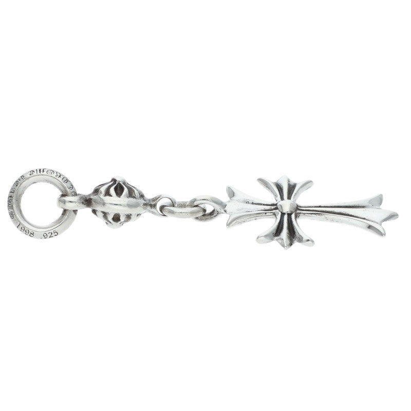 Chrome Hearts 925 1 Ball Tiny CH Cross Charm Size ONE Silver