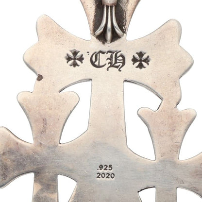 Chrome Hearts Large Triple CH Cross Silver